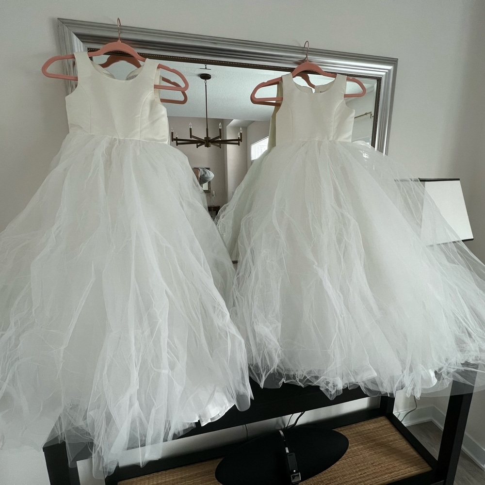 Tulle Flower Girl Communion Dresses Size 10-12 - Qty: 2